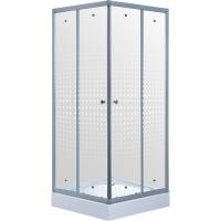 Душевой уголок Timo 100x100 TL-1102R профиль Хром стекло прозрачное с рисунком
