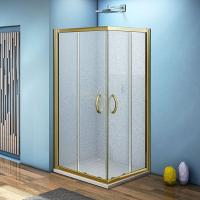 Душевой уголок Good Door Jazze CR-80-G-BR 80х80 профиль Бронза стекло Grape