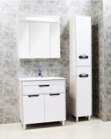 Тумба под раковину Акватон Юта 80 1A203301UTAV0 белая/ясень фабрик