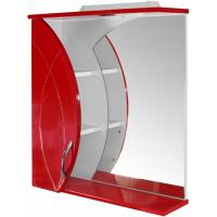 Зеркало со шкафом Mixline Магнолия 60 L 534975 с подсветкой Белое Вишня