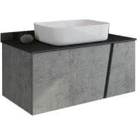 Тумба с раковиной Comforty Эдинбург 90 4149881 подвесная Бетон светлый