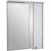 Зеркало со шкафом Mixline Версаль 65 R 534184 с подсветкой Белое дерево