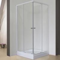 Душевой уголок Royal Bath HPD 75х80 RB8075HPD-T без поддона профиль Белый стекло прозрачное