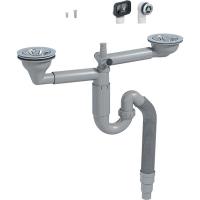 Сифон для кухонной мойки Prevex P-loc PL2-D9CF5-SANT-01 Серый