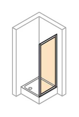 Боковая стенка для душевого уголка Huppe Alpha 80 AL1312.087.321 Профиль матовый хром, стекло прозрачное Боковая стенка для душевого уголка Huppe Alpha 80 AL1312.087.321 Профиль матовый хром, стекло прозрачное