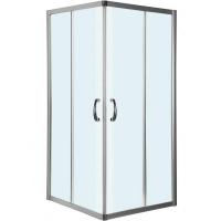 Душевой уголок AM.PM Bliss L 90x90 квадратный профиль Хром матовый стекло прозрачное