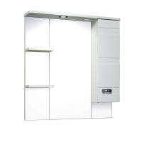 Зеркало со шкафом Runo Турин 75 R Белое