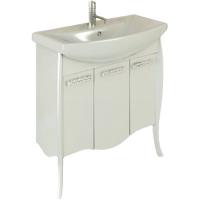 Тумба с раковиной Comforty Венеция 80 3130163 Белый глянец