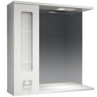 Зеркало со шкафом Какса-А Витраж 70 L 003240 с подсветкой Белое