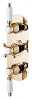 Смеситель для душа Gattoni Termostatici TS994/12 золото 24 карата