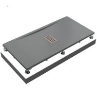 Душевой поддон из искусственного камня Good Door Flow ЛП00103 120x70 Графит