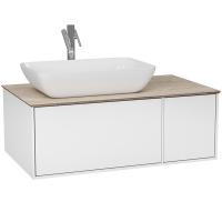 Тумба под раковину Diborg Elise 90 77.7236 подвесная Белый глянец