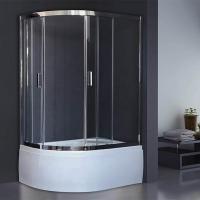 Душевой уголок Royal Bath ВК 120х80 RB8120BK-T-CH-R с поддоном профиль Хром стекло прозрачное