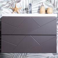 Тумба под раковину Бриклаер Кристалл 70 подвесная Ясень Анкор темный