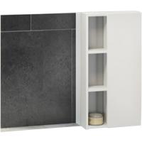 Зеркало со шкафом Comforty Милан 90 4137130 Белый глянец