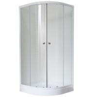 Душевой уголок Royal Bath HK 90х90 RB90HK-C с поддоном профиль Белый стекло матовое