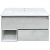 Тумба с раковиной Comforty Турин 90 4147127 подвесная Дуб белый