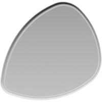 Зеркало Aqwella Clarberg Stone 95 Stn.02.10 с подсветкой Белое