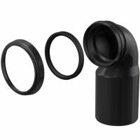 Колено выпускное для унитаза Alcaplast M906 Черное