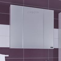 Зеркальный шкаф СанТа Стандарт 90 Белый