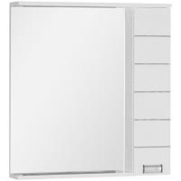 Зеркало со шкафом Aquanet Доминика 80 171081 с подсветкой R Белое