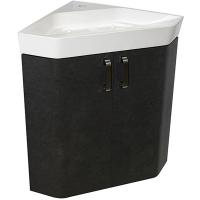 Тумба под раковину Mixline Кварц 67 540987 подвесная угловая Серая