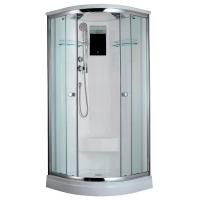 Душевая кабина Timo Lux T-7701 100x100 профиль Хром стекло прозрачное