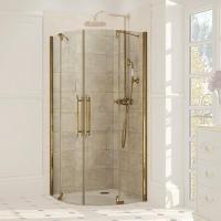Душевой уголок Huppe Studio Victorian SV0801.031.343 Бронзовый профиль, прозрачное стекло