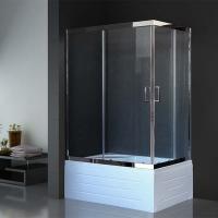 Душевой уголок Royal Bath BP 120х80 RB8120BP-T-CH-L с поддоном профиль Хром стекло прозрачное