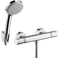 Комплект смесителя для душа Hansgrohe Ecostat Comfort 13116000 с душевым гарнитуром Hansgrohe Croma 27594000 Хром