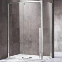 Душевой уголок Vincea Lugano 120х100 VSR-1L1012CL-1 профиль Хром стекло прозрачное