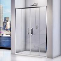 Душевая дверь в нишу WeltWasser WW900 S4 150 10000002925 профиль Хром стекло прозрачное