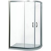 Душевой уголок AM.PM Bliss L 80x190 профиль матовый Хром, стекло прозрачное