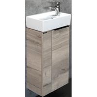 Тумба с раковиной Comforty Асти 40 00-00000831 подвесная Дуб дымчатый
