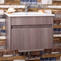 Тумба под раковину Бриклаер Мадрид 75 подвесная Серая лиственница