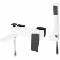 Смеситель для ванны Boheme Q 143-WB.2 Белый Черный