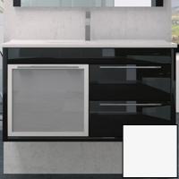 Тумба с раковиной SanVit Новелла Lux New 120 в цвете Ral подвесная Белый глянец