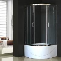 Душевой уголок Royal Bath ВК 100х100 RB100BK-T-CH с поддоном профиль Хром стекло прозрачное