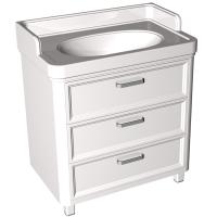 Тумба под раковину Kerama Marazzi Pompei 80 3 ящика Белая