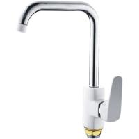 Смеситель для кухни Mixxus Missour 014-G MX0505 Белый матовый Хром