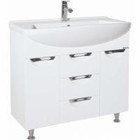 Тумба c раковиной Bellezza Альфа 90 Белая