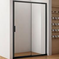 Душевая дверь Aquanet Pleasure AE60-N-130H200U-BT 130 225499 профиль Черный матовый стекло прозрачное