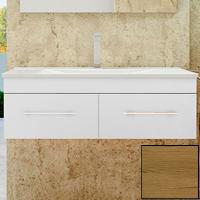 Тумба с раковиной SanVit Квадро Lux 120 kkvad120 с фактурой под дерево подвесная Акация светлая