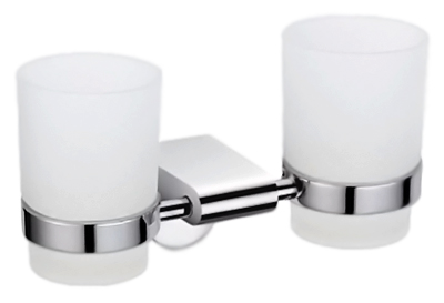 Стаканы Potato P2308 хром/белый Стаканы Potato P2308 хром/белый