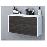 Тумба под раковину Акватон Брук 100 подвесная 1A202101BCDF0 Коричневая