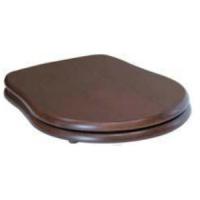 Сиденье Kerasan Retro 108740 орех с микролифтом (soft close) полиэстер, шарниры хром.