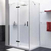 Душевой уголок WasserKRAFT Aller 100x120 L 10H10LBLACK профиль Черный Хром стекло прозрачное