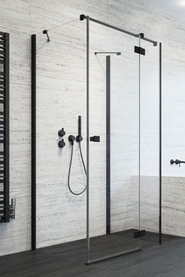 Дверь душевого уголка Radaway Essenza New KDJ+S 110 L профиль Хром стекло прозрачное