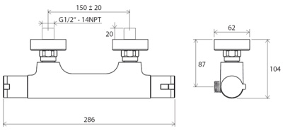 Смеситель Ravak TE 032.00/150 хром
