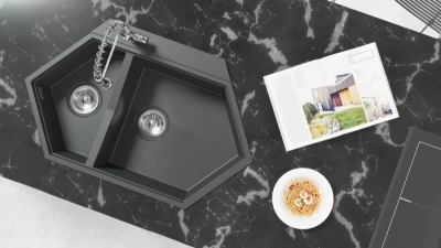 Кухонная мойка KitKraken Creek Grey 90 Серая